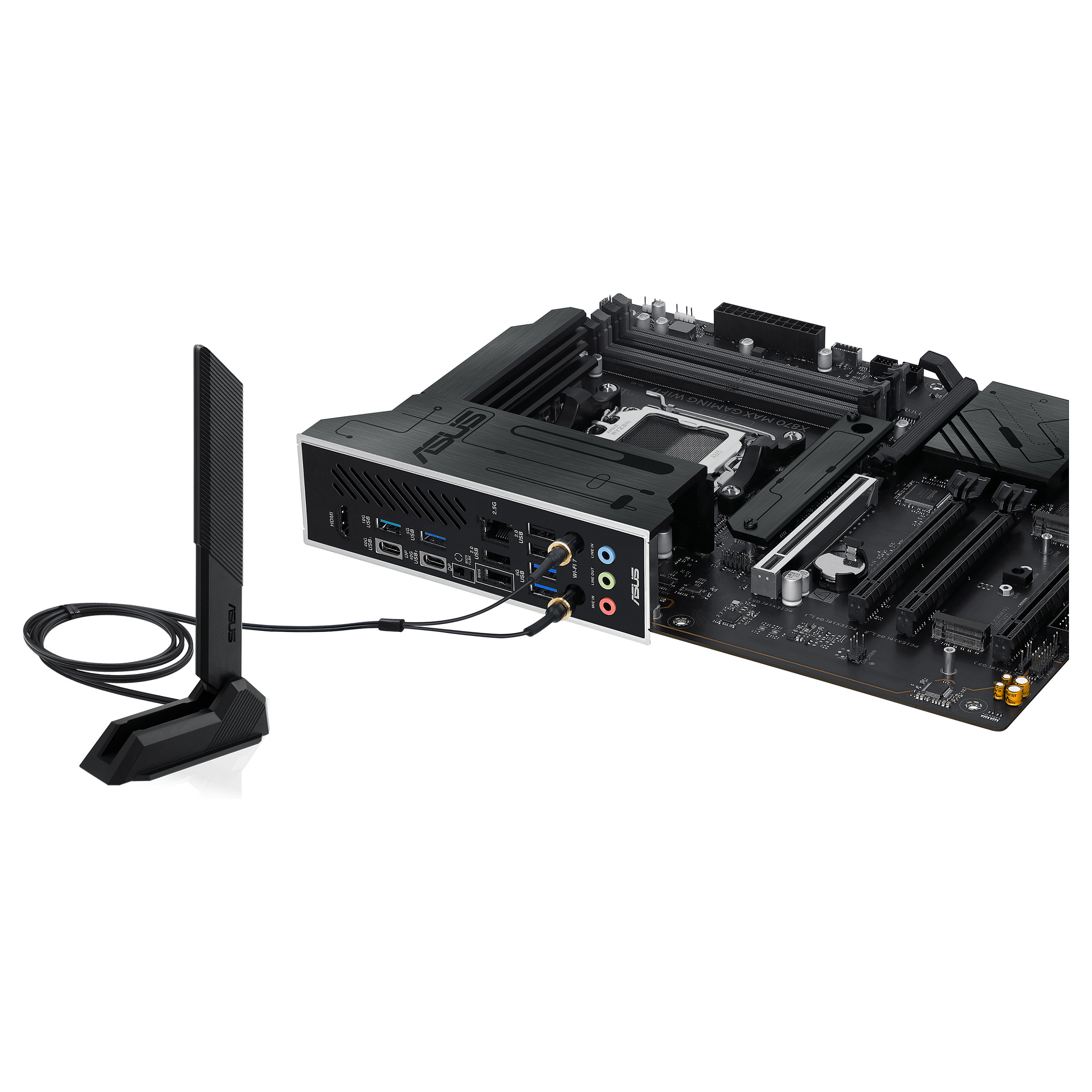 Pllakë Amë AMD AM5 ASUS X870 MAX GAMING WIFI7 / DDR5 / ATX / HDMI - 12