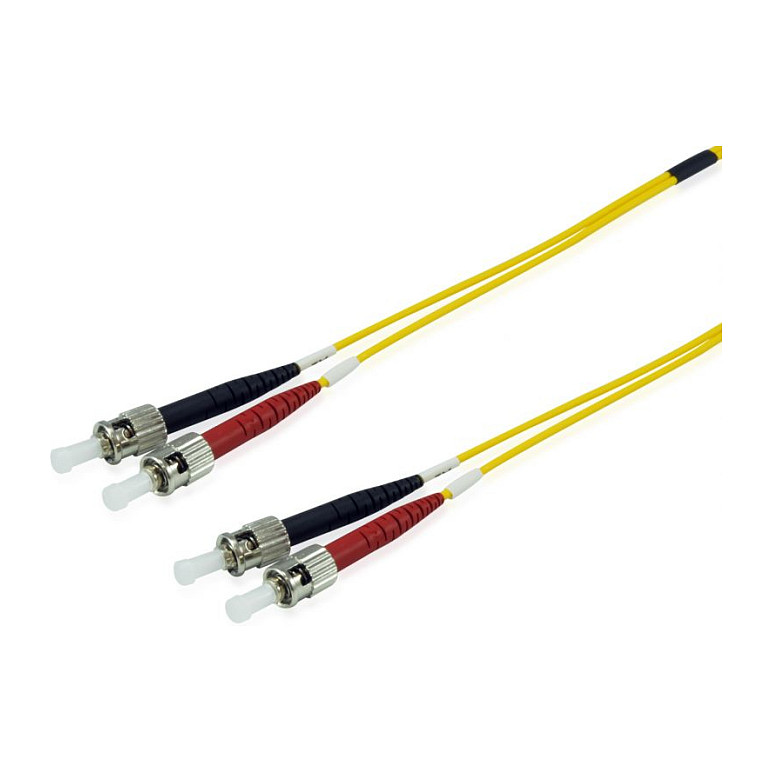 Kabllo për Rrjet Equip LWL Patch Cable ST–ST / 1.00m / Singlemode Duplex OS2 – Polybag - 1