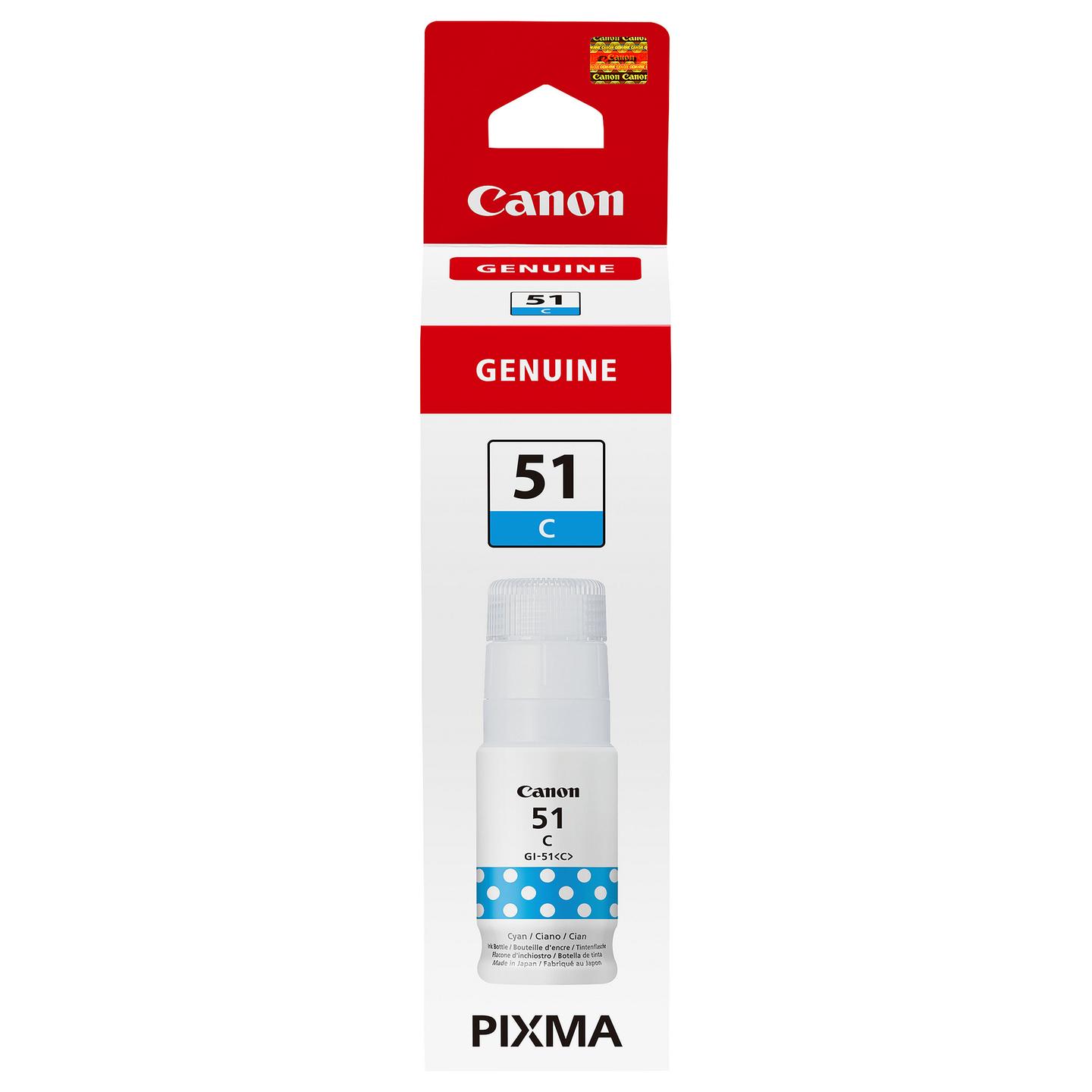 Ink Canon GI-51C, 70 ml - Blu - 1