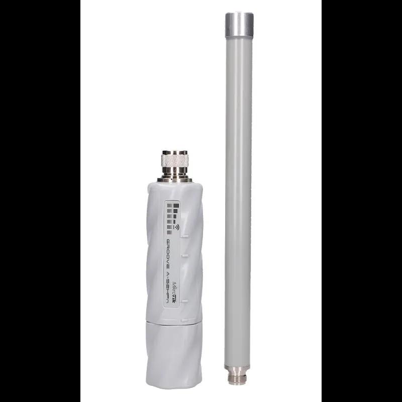Access Point MikroTik GrooveA 52HPn, Antenë Wireless e Integruar, 2.4GHz dhe 5GHz, Wi-Fi 4 N150, 1×Fast Ethernet, PoE pasiv - Bardhë