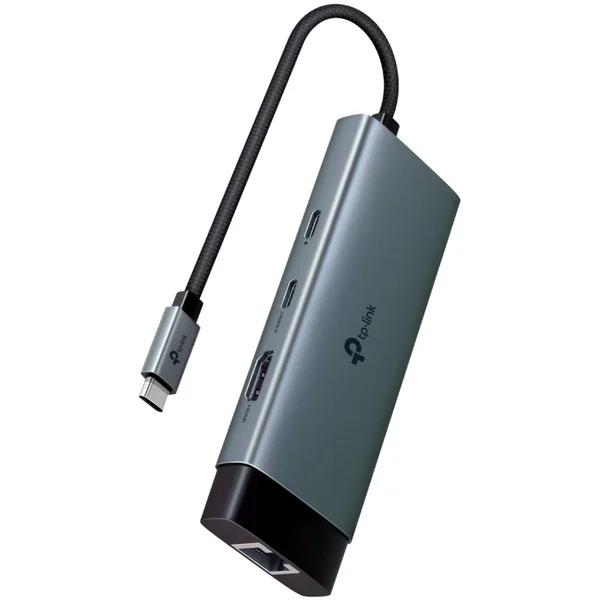 Hub TP-Link UH6120C, USB-C, 6-Port, HDMI 4K 60Hz, Gigabit Ethernet, PD 100W - Hiri