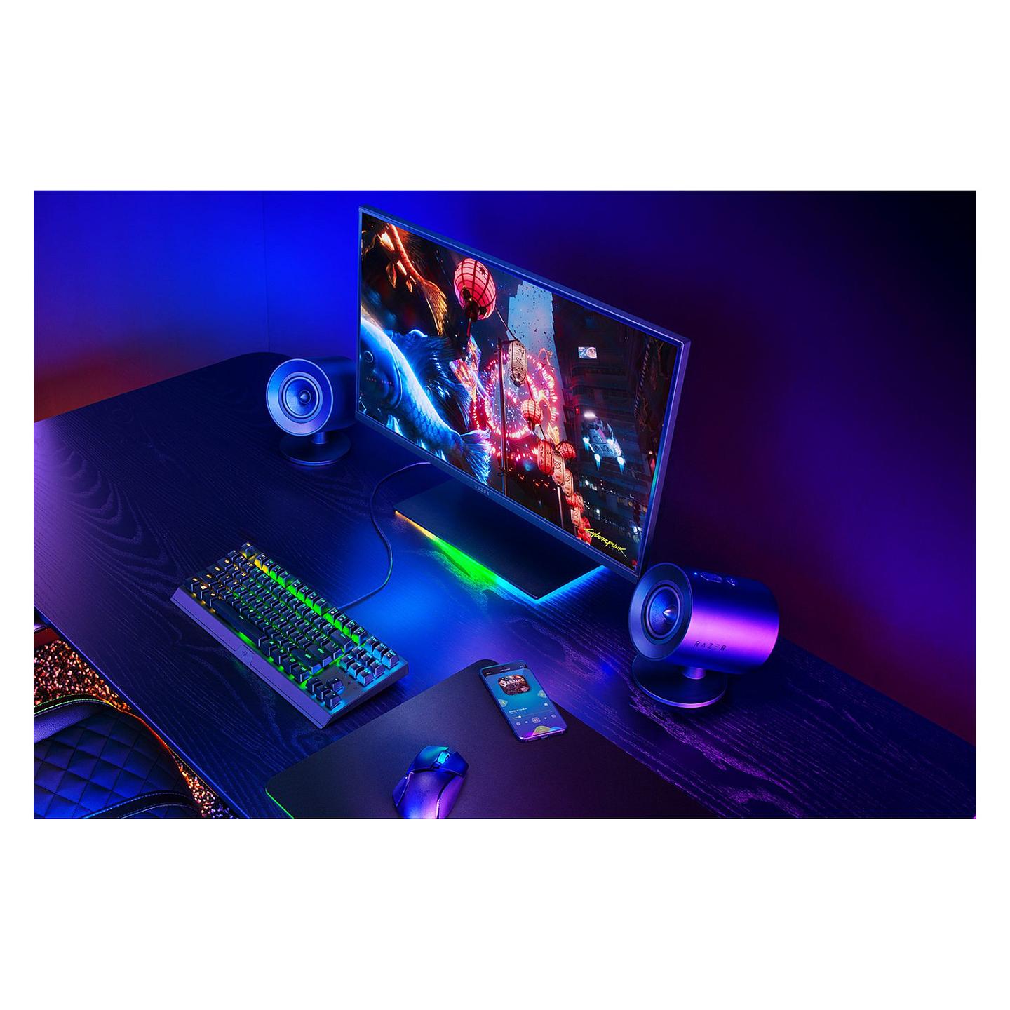 Altoparlantë gaming Razer Nommo V2 X, 2.0 Kanale, Full-Range, Bluetooth, 75–20.000 Hz - Zezë - 5