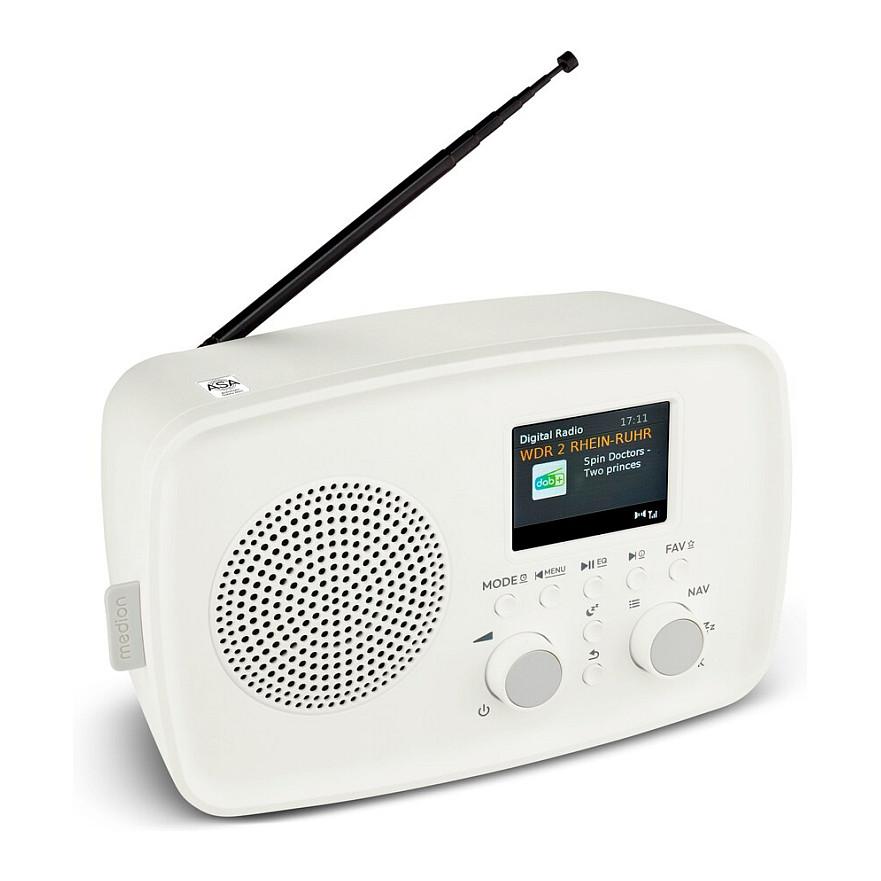 Radio Portative MEDION MD89288, DAB+, FM, 5 W, Ekran TFT 2.4" - Bardhë