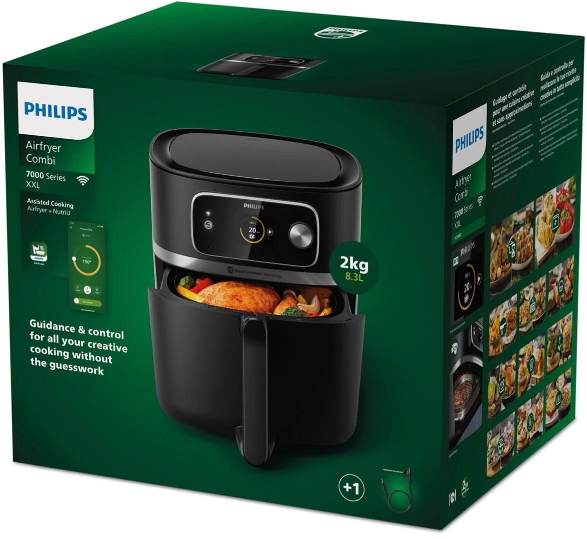 Fryer Philips Series 7000 / HD9880/90 / 8.3L / 2200W / Rapid CombiAir / 80+ Programe / Wi-Fi / Food Thermometer / 40-200°C – Zezë - 3