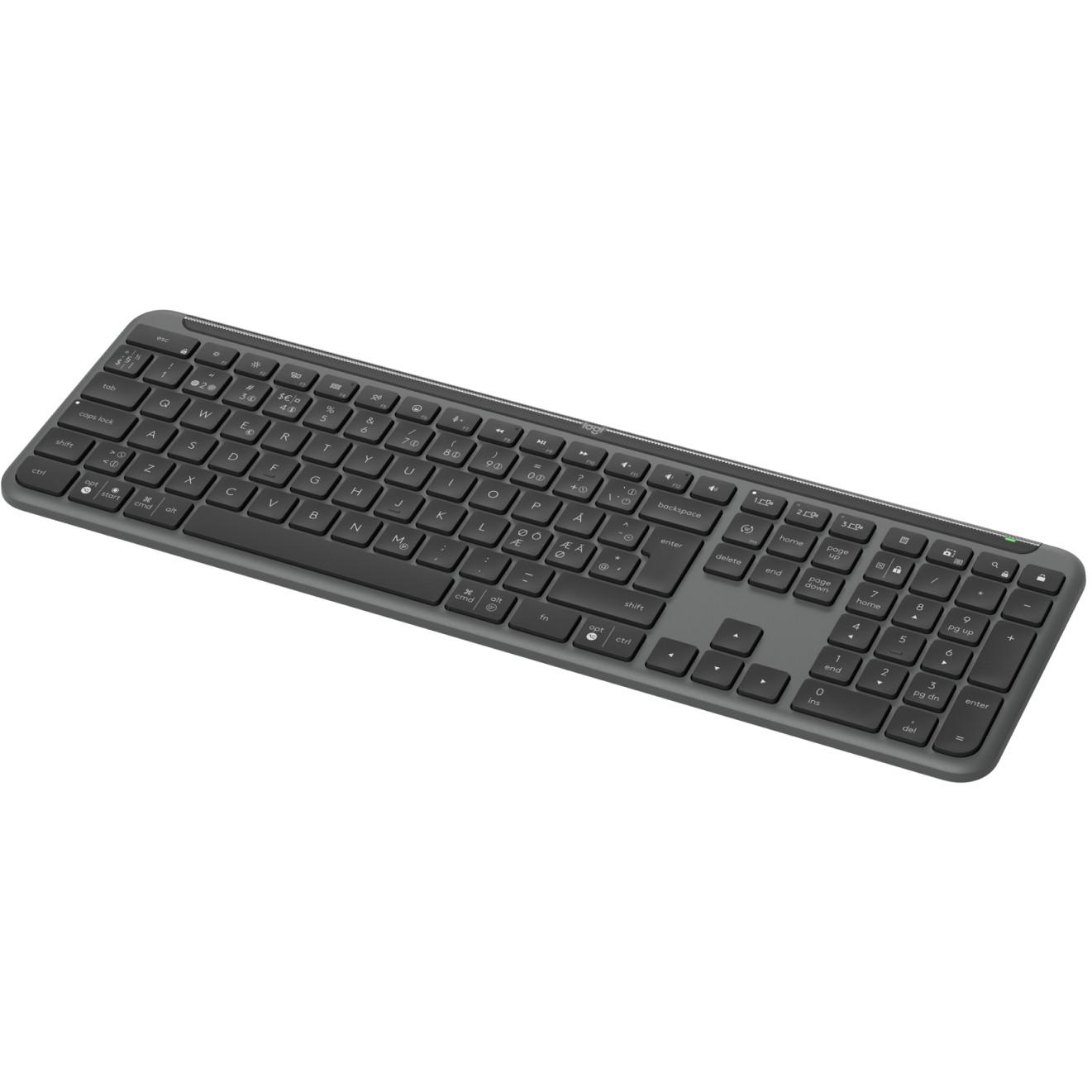 Tastierë Pa kabllo Logitech Signature Slim K950 / Bluetooth 5.1 LE + Logi Bolt / Full-Size / QWERTY / Pan Nordic - Grafit - 4