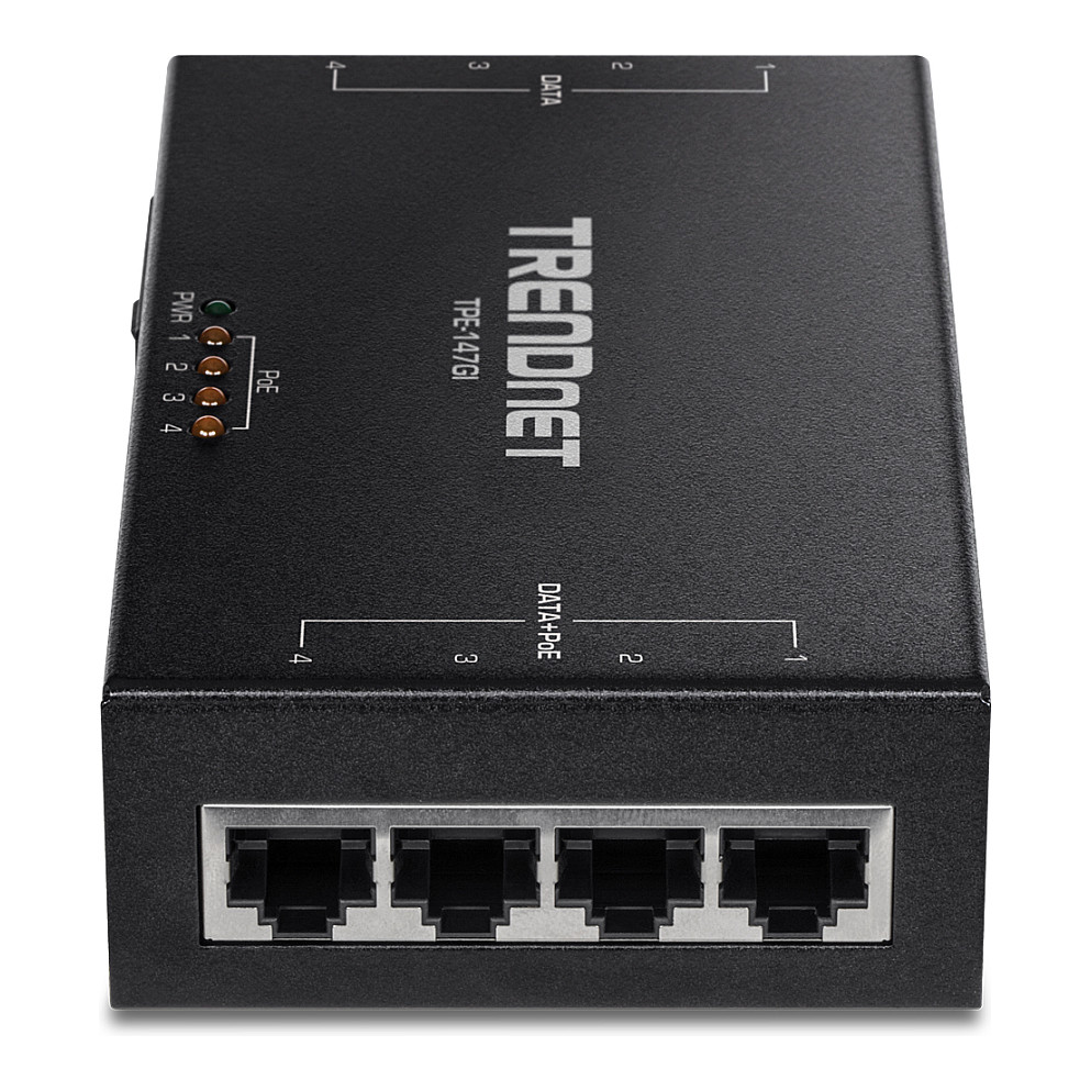 TRENDnet TPE-147GI 65W PoE+ Injektor 4-Port Gigabit - 5
