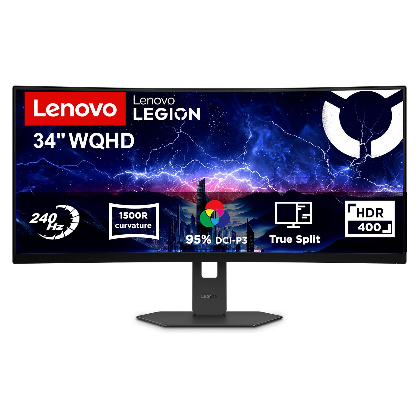 Monitor Gaming Lenovo Legion 34W-2c, 34", UWQHD Fast VA Curved, 240Hz, 0.5ms, 2xHDMI+DP - Zezë