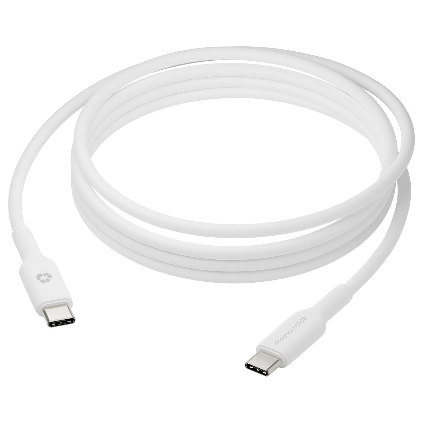 Kabllo USB dbramante1928 Re-charge CB10CCWH4357, USB-C në USB-C, 2m, 60W - Bardhë