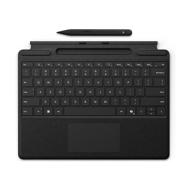 Tastierë Microsoft Surface Pro Keyboard, 8X6-00172, Touchpad, me Slim Pen 2, QWERTZ - Zezë