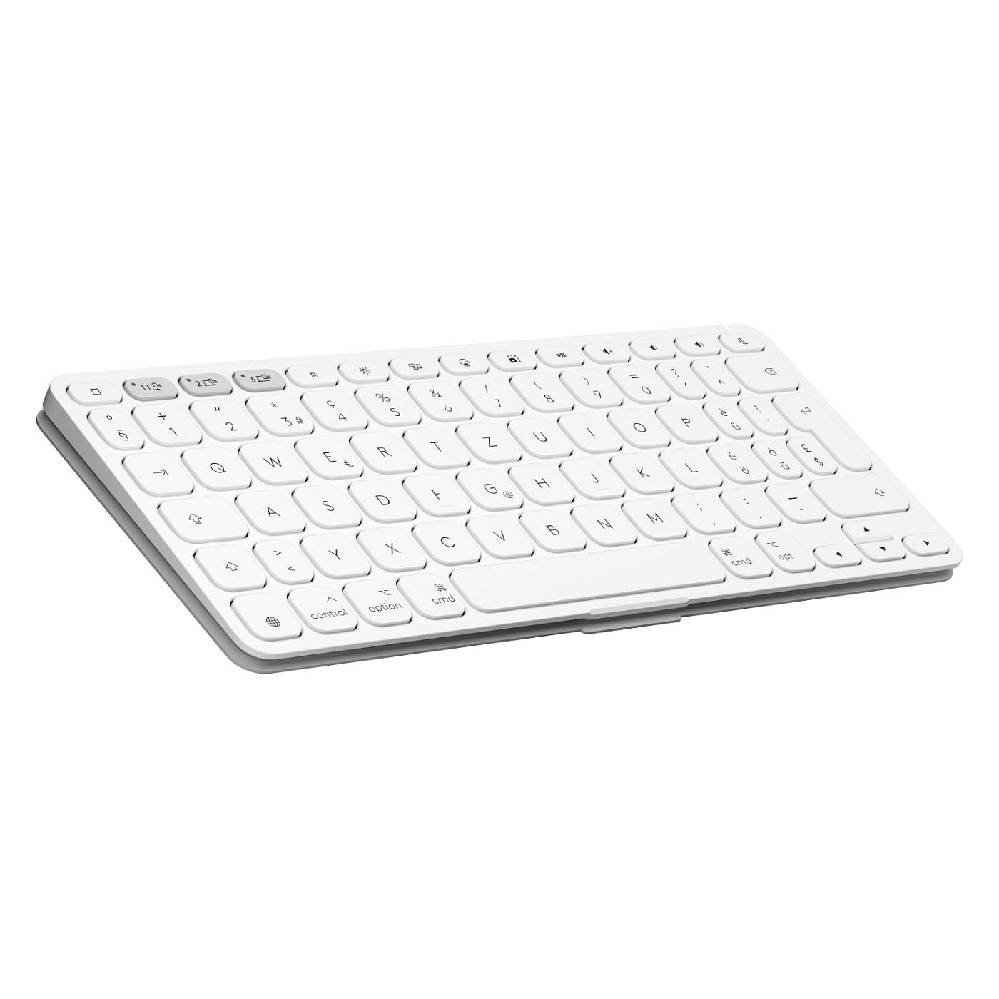 Tastierë pa kabllo Logitech Keys-To-Go 2 / Bluetooth 5.0 / Mini / QWERTZ / German - Gri e çelët - 5