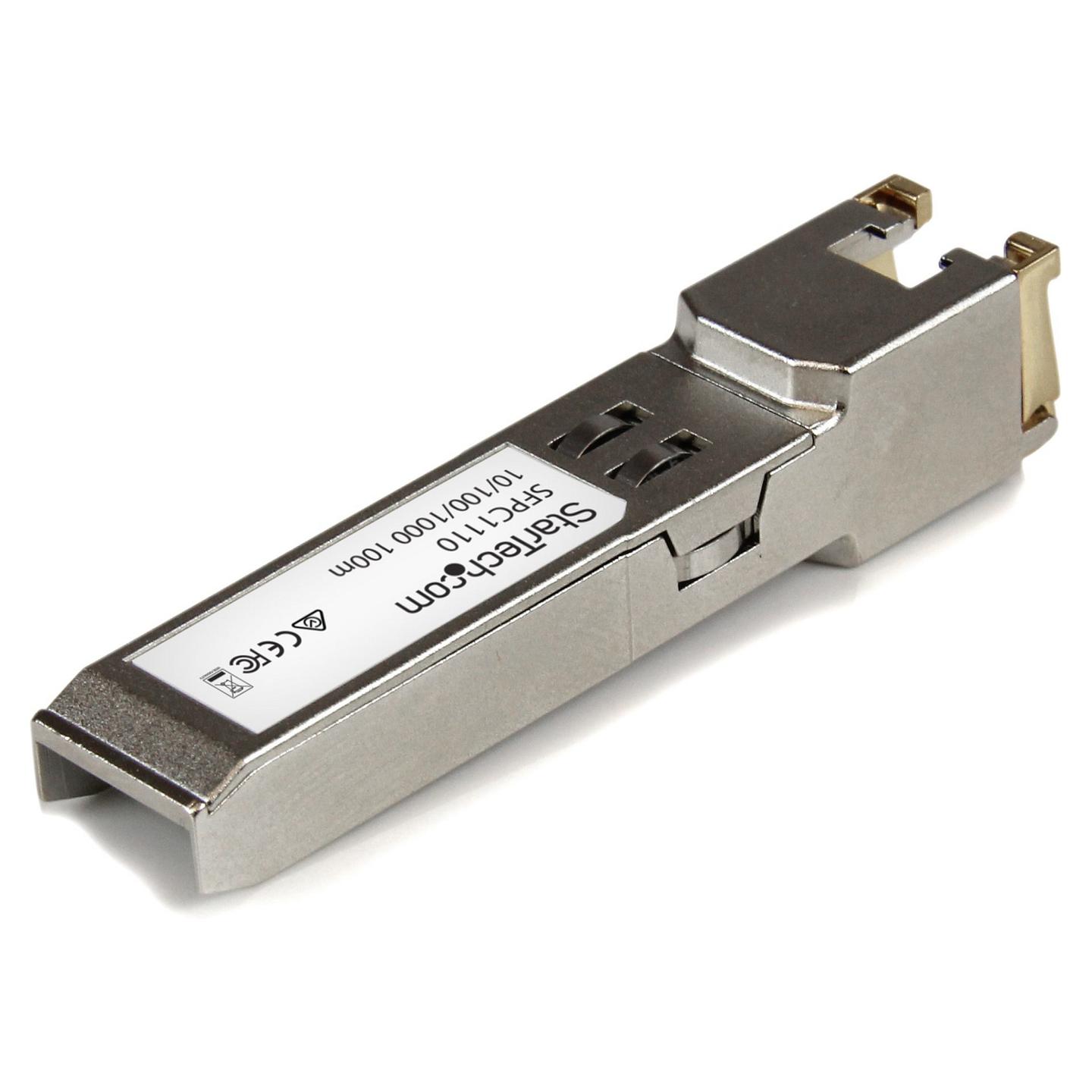 Transceiver SFP StarTech.com SFPC1110, 1Gbps, 1000BASE-T, RJ45, deri në 100m - Argjend - 2