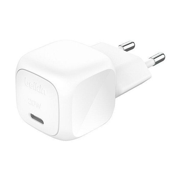 Karikues Belkin WCA009kqWH / 20W / USB-C / PD 3.1 / PPS – Bardhë