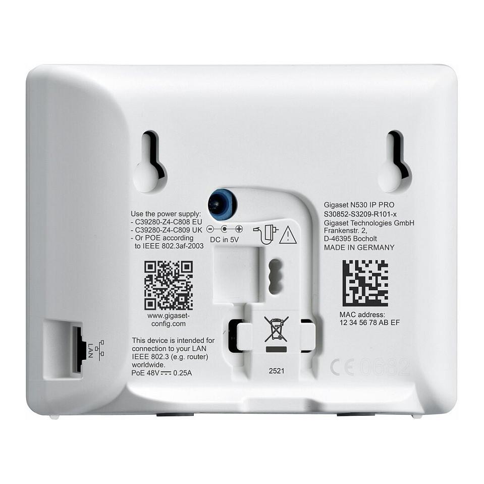 Telefon VoIP Gigaset N530 IP PRO + S700H PRO, DECT, 8 llogari SIP, deri në 8 thirrje njëkohësisht, Bluetooth - Bardhë/Zezë - 6