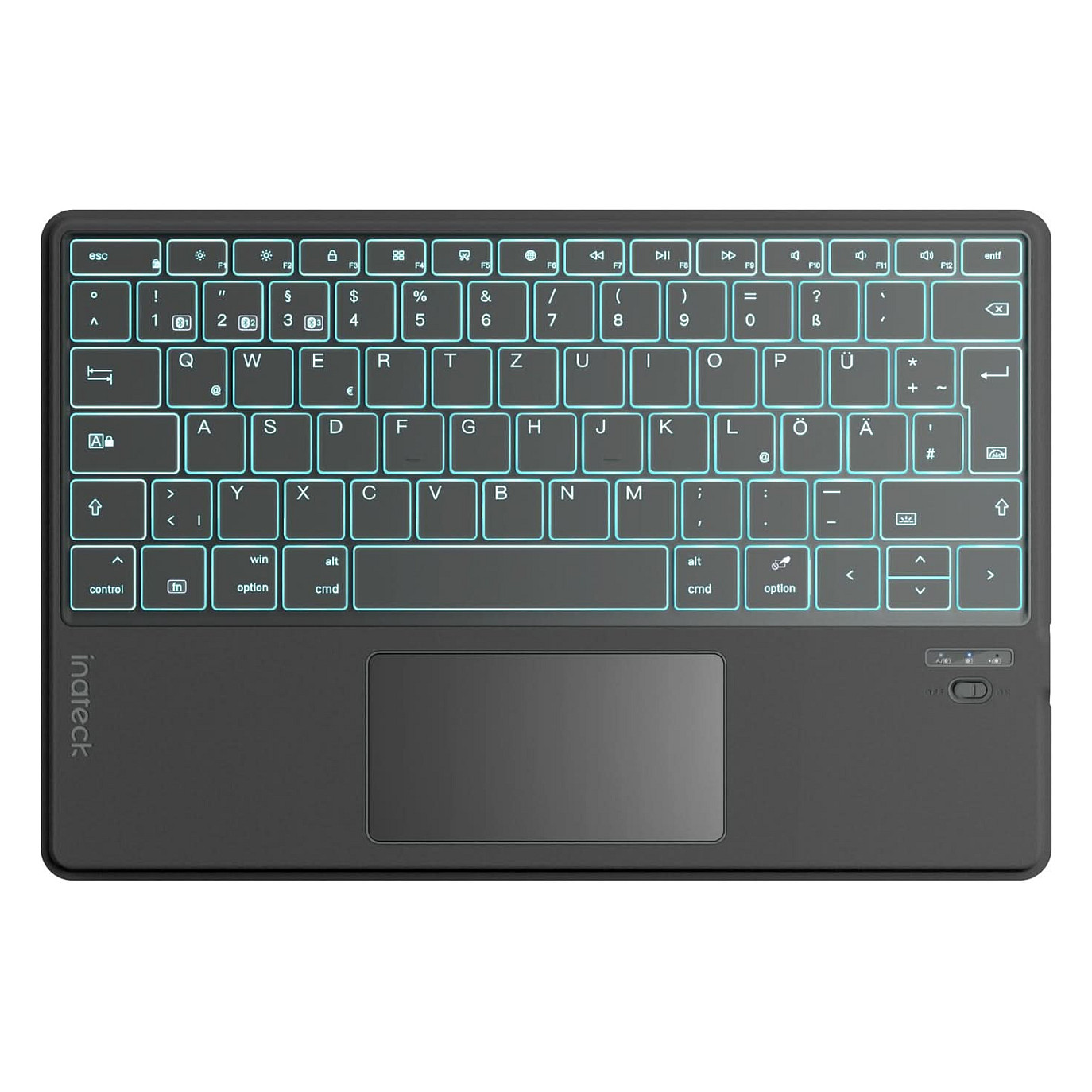 Aksesorë për Tablet Inateck Keyboard / QWERTZ – Gri - 1