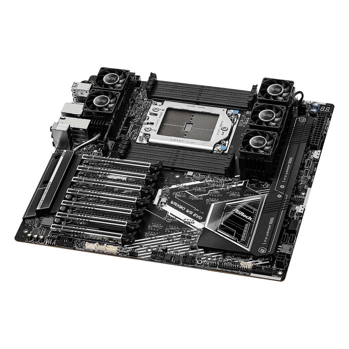 Pllakë Amë AMD ASRock WRX90 WS EVO / AMD sTR5 WRX90 / DDR5 / DP - 4
