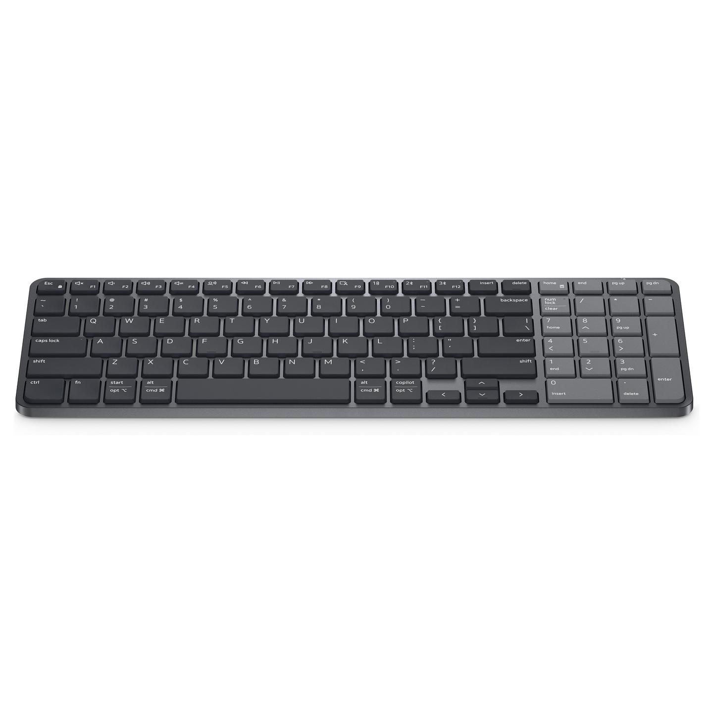 Tastierë pa kabllo Dell Pro 7 KB746, Bluetooth 6.0, marrës USB Dell Secure Link, kompakte, e rikarikueshme, QWERTZ gjermane – Hiri - 7