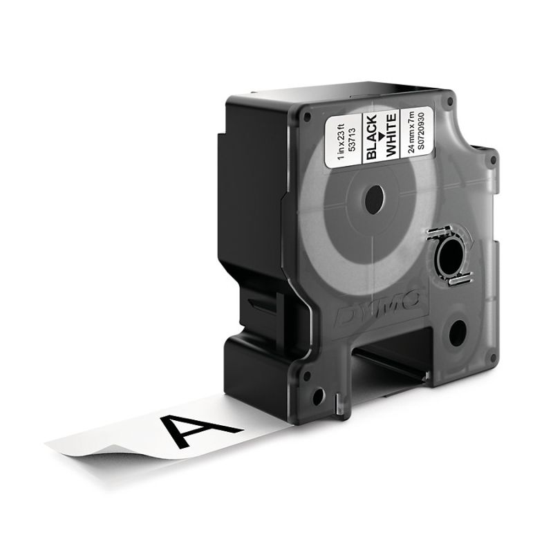 Shirit për Printer 3D Dymo Colour Ribbon 53713 / S0720930 - Zezë mbi Bardhë - 2