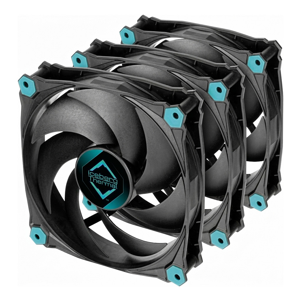 Ftohës për Kasë Iceberg Thermal IceGALE Silent PWM / 120mm / PWM – Zezë