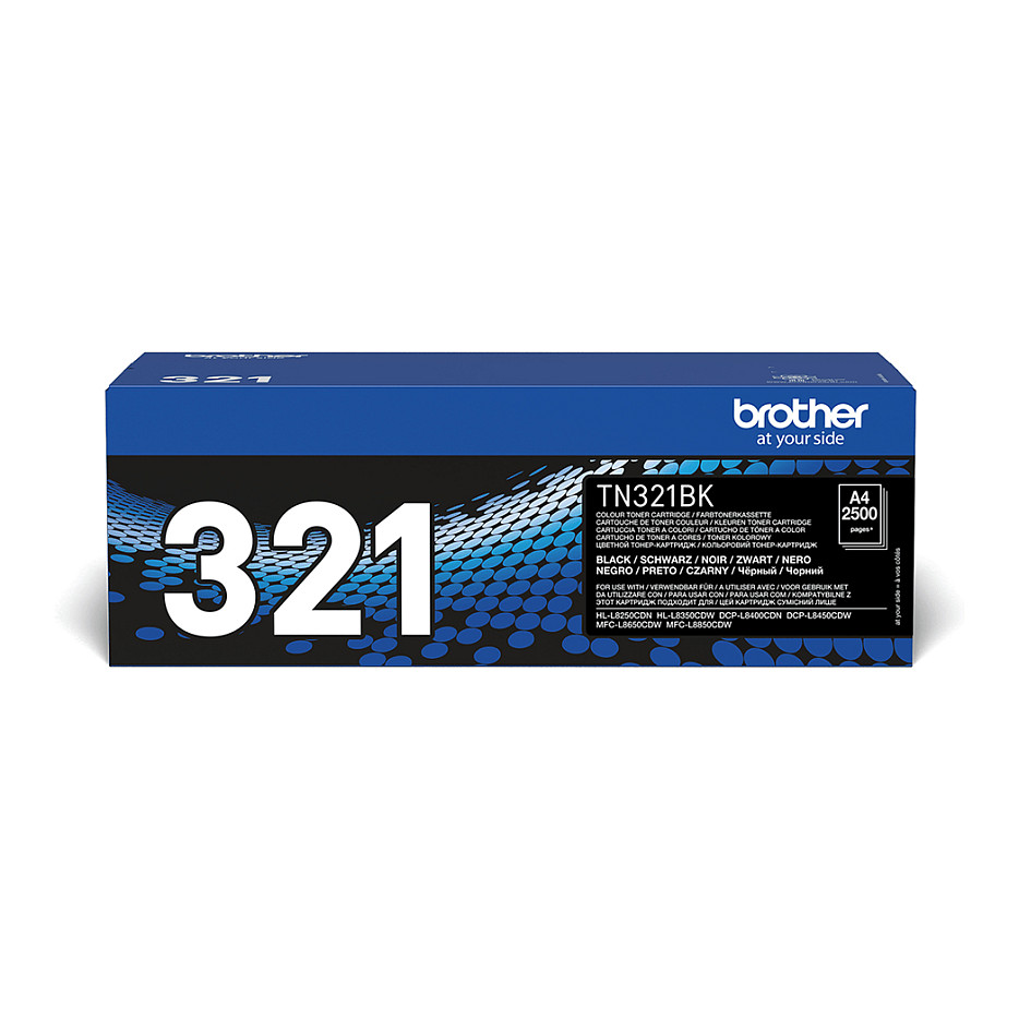 Toner Brother TN-321BK deri në 2.500 faqe sipas ISO 19798 - Zezë - 1