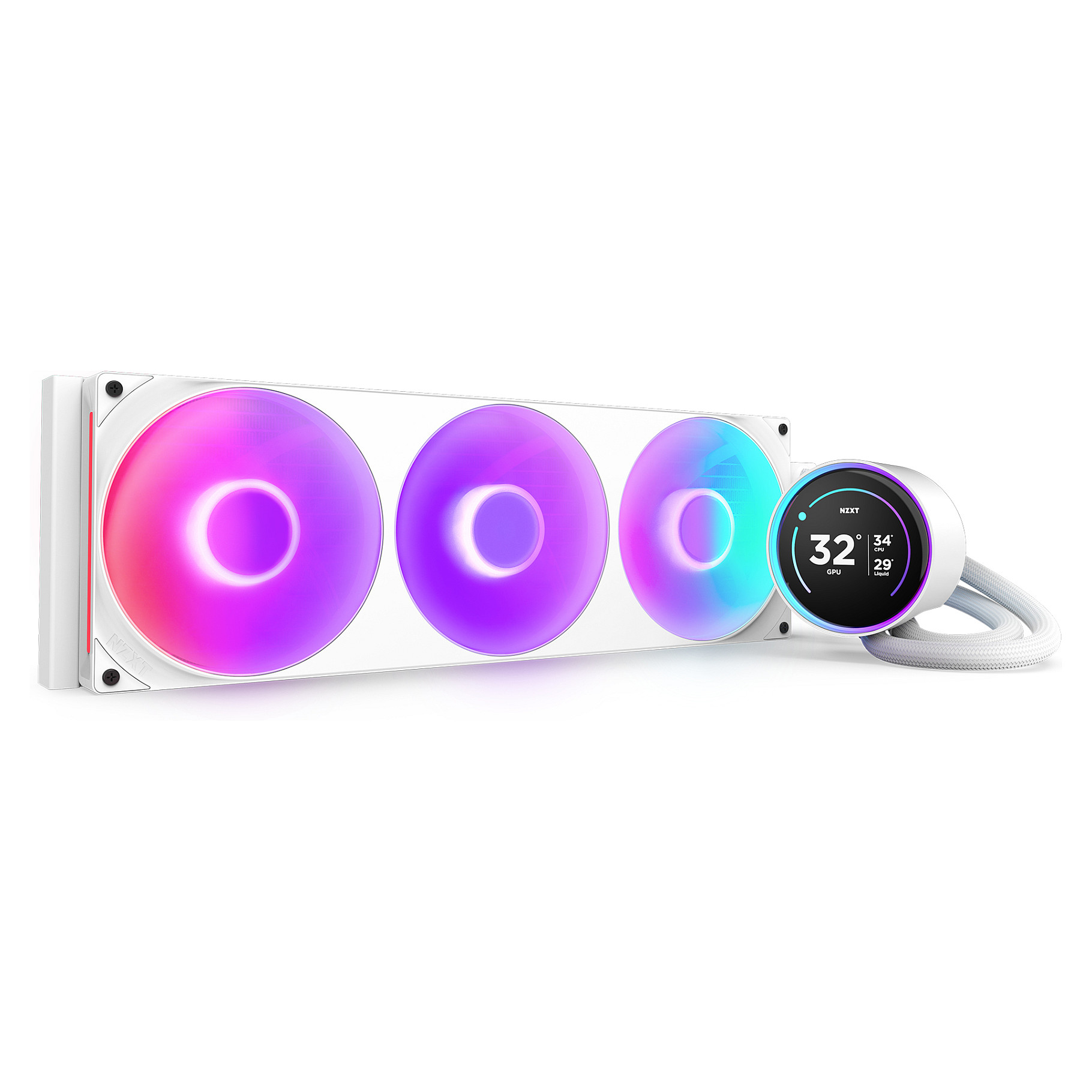Ftohës për Procesor NZXT Kraken Elite 420 RGB / 420mm / AIO / RGB / LCD - Bardhë