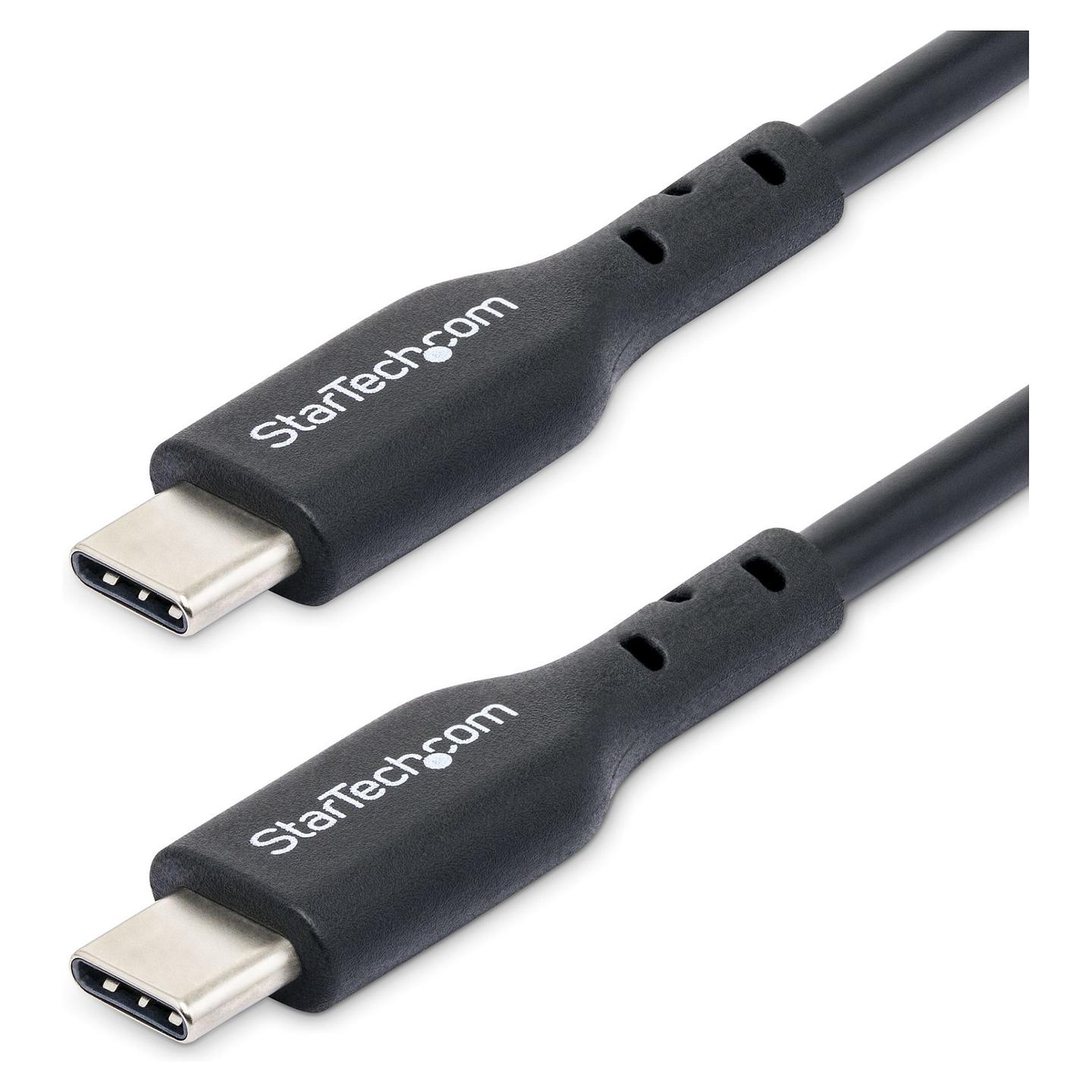 Kabllo USB StarTech.com USB2CC1MNC2PK / USB-C në USB-C / USB 2.0 / 60W / 1m / 2 copë - Zezë