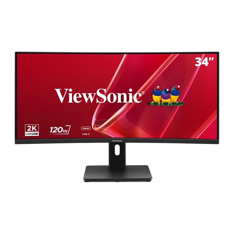 Monitor ViewSonic VA3420C-2, 34", UWQHD VA Curved, 120Hz, 3.5ms, HDR10, HDMI + DisplayPort + USB-C - Zezë