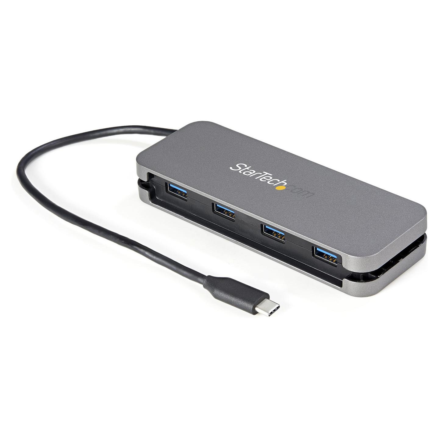 Hub USB-C StarTech HB30CM4AB, 4x USB-A 3.2 Gen 1, 5Gbps - Zezë/Gri