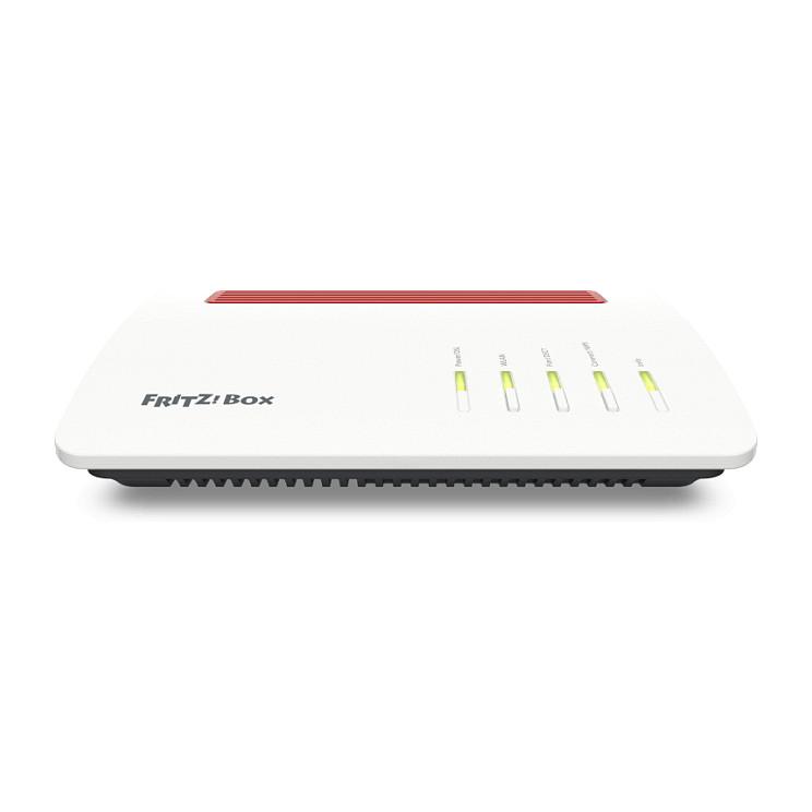 Ruter FRITZ!Box 7590 AX, Wi-Fi 6 AX3600, Dual-Band, deri në 3600Mbps, 1× Gigabit WAN + 4× Gigabit LAN, 2× USB 3.0, DSL, DECT - Bardhë - 3