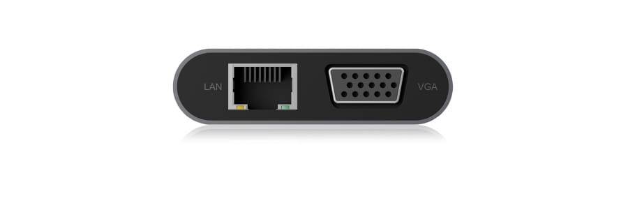 Docking Station Icy Box / USB-C në 3xUSB 3.0 / UDB-C / HDMI / VGA / LAN / SD / Kufje / microSD / 1000 Mbit/s / 5 Gbit/s / 4K UltraHD / 60Hz / Hiri - 4