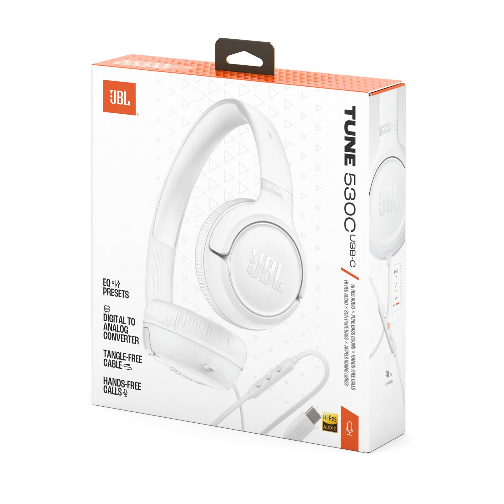 Kufje pa Kabllo JBL Tune 530 USB‑C – Bardhë - 2