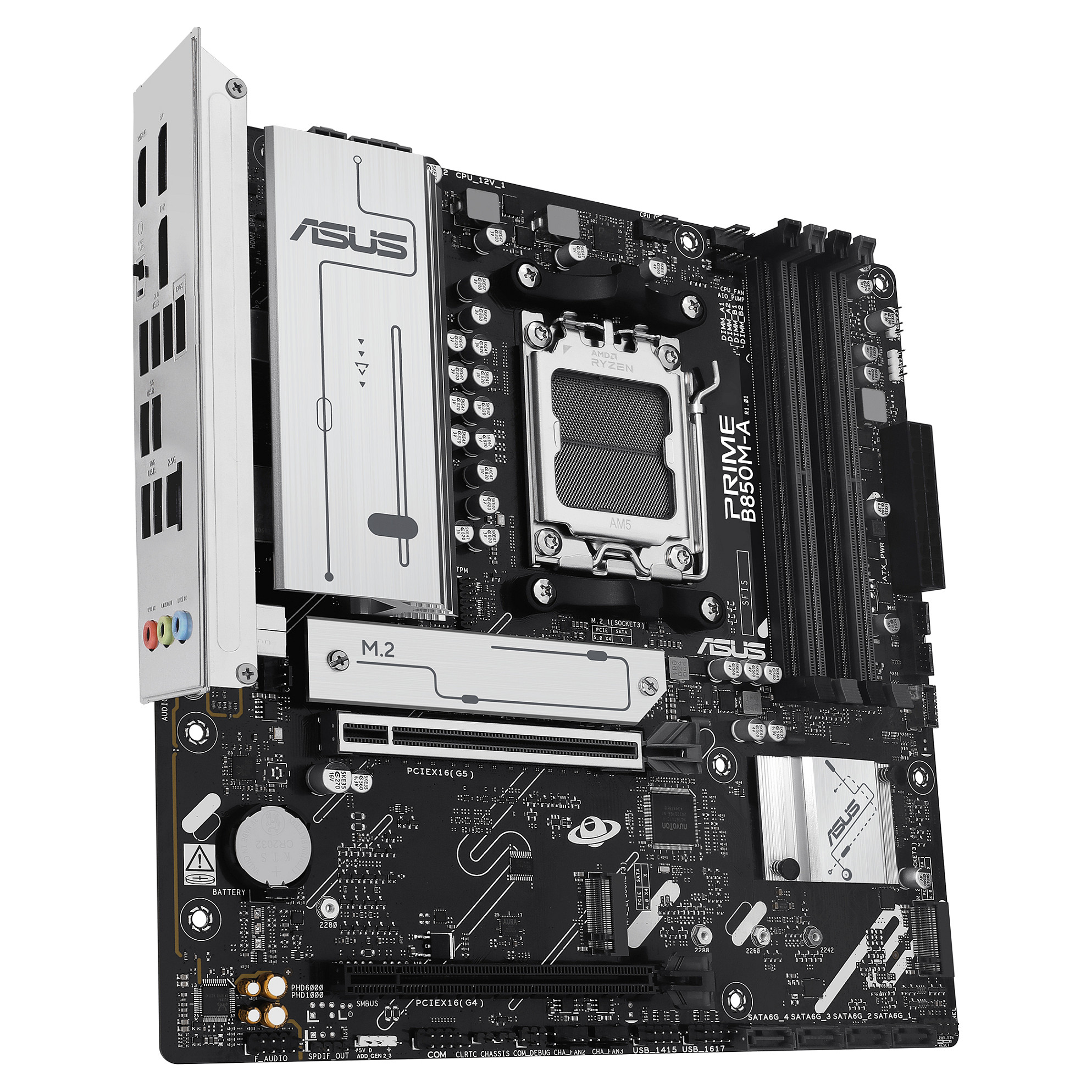 Pllakë Amë MB AMD ASUS PRIME B850M-A-CSM / AM5 / DDR5 / HDMI+DP - 4