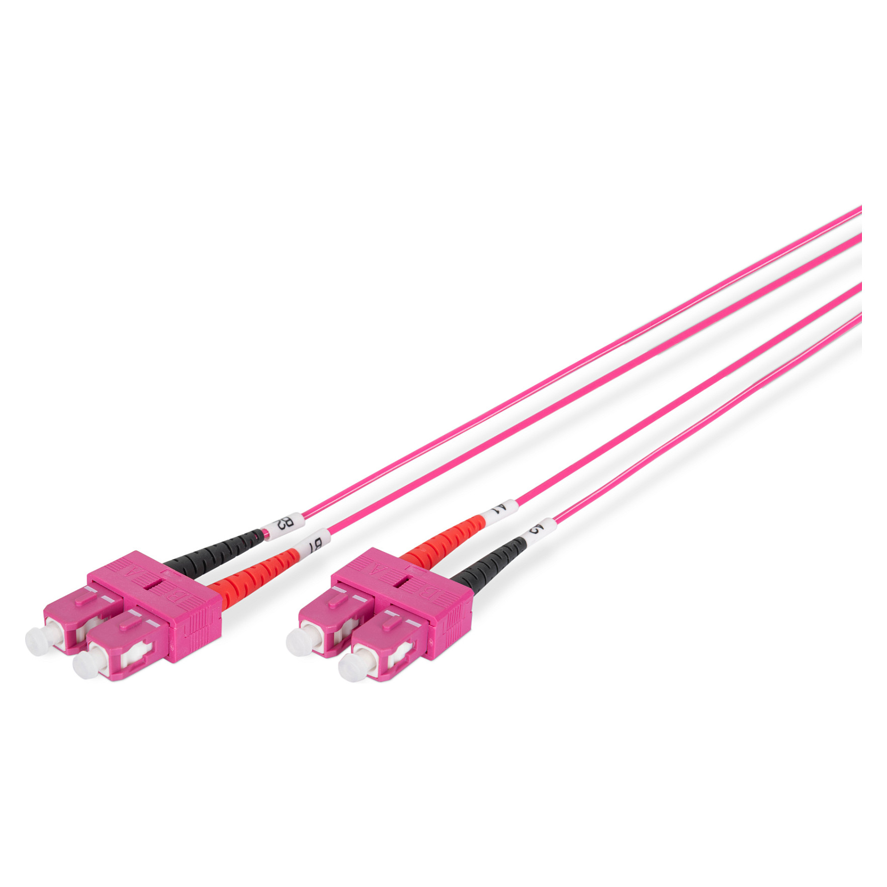 Kabllo për Rrjet DIGITUS LWL Patch SC–SC 1.00m Multimode Duplex OM4 - 1