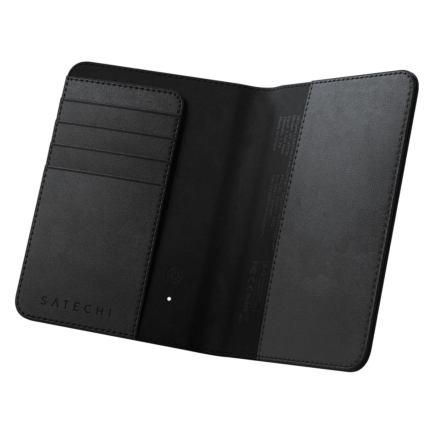 Mbajtëse Pasaporte Satechi ST-VPCK / Find My / RFID / Bluetooth 5.2 - Zezë - 2