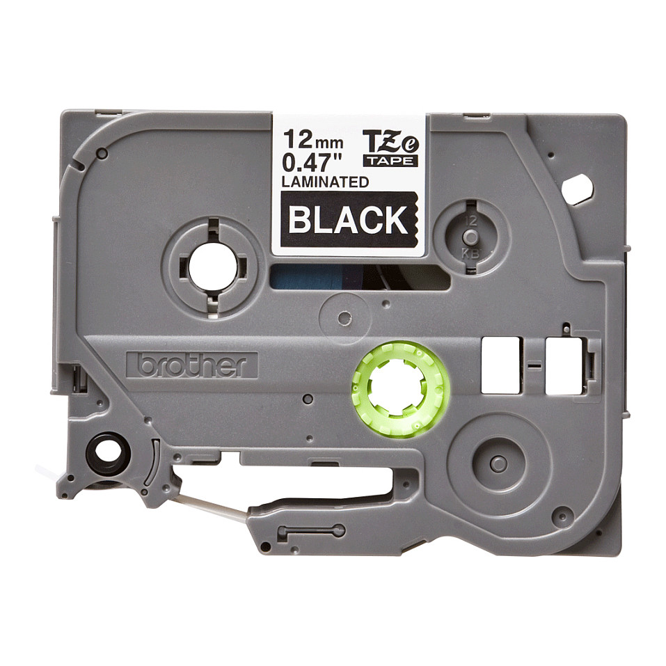 Label Brother TZe-335 Laminated Tape 12mm – Bardhë / Zezë - 2