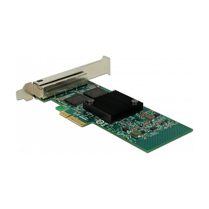 Karta të Rrjetit Delock 89946 / PCIe 2.1 x4 / 4x Gigabit LAN RJ45 / 1000Mbps / Intel i350 / Low Profile - 2