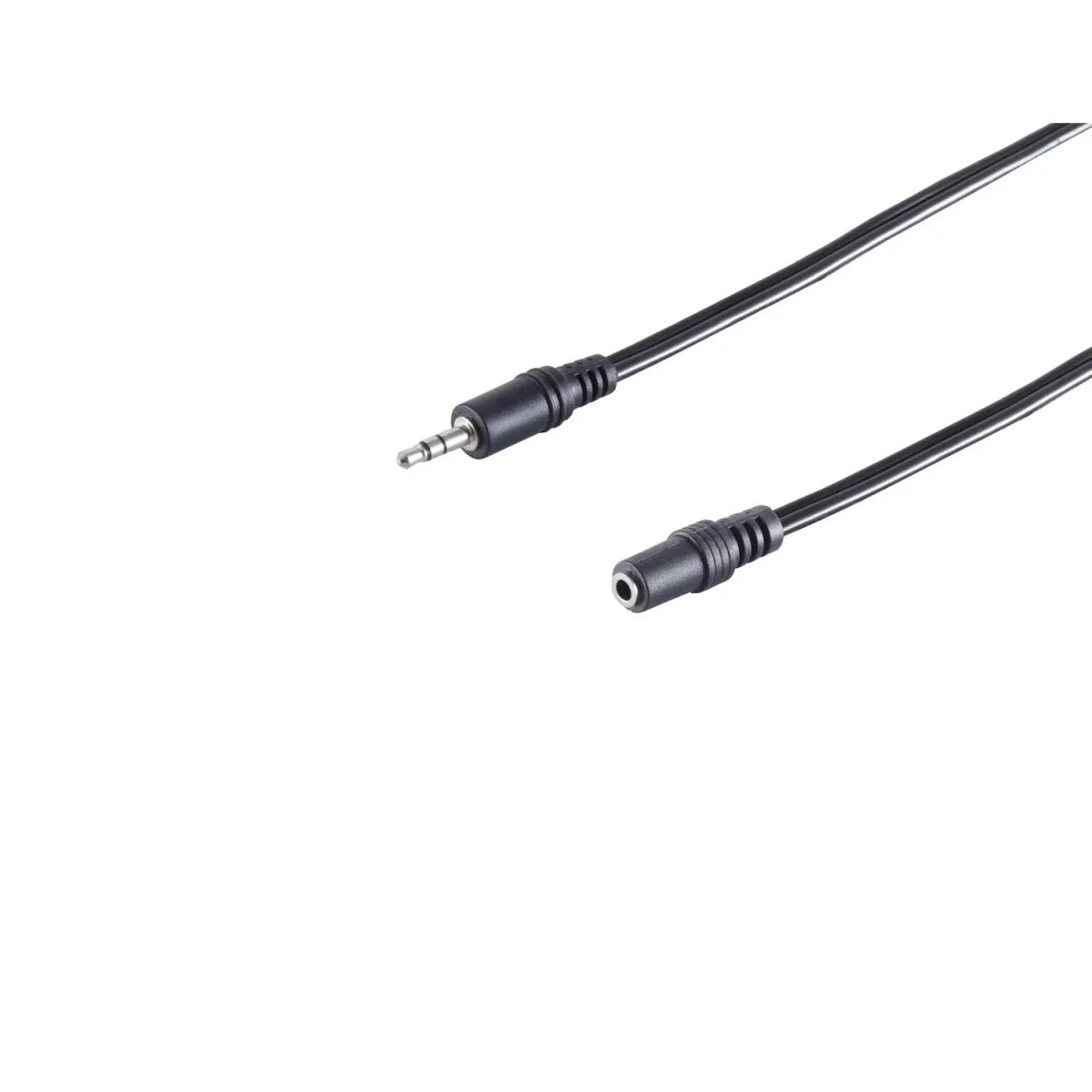 Kabllo Audio S-Impuls, 3.5mm Stereo, Mashkull në Femër, 10m - Zezë
