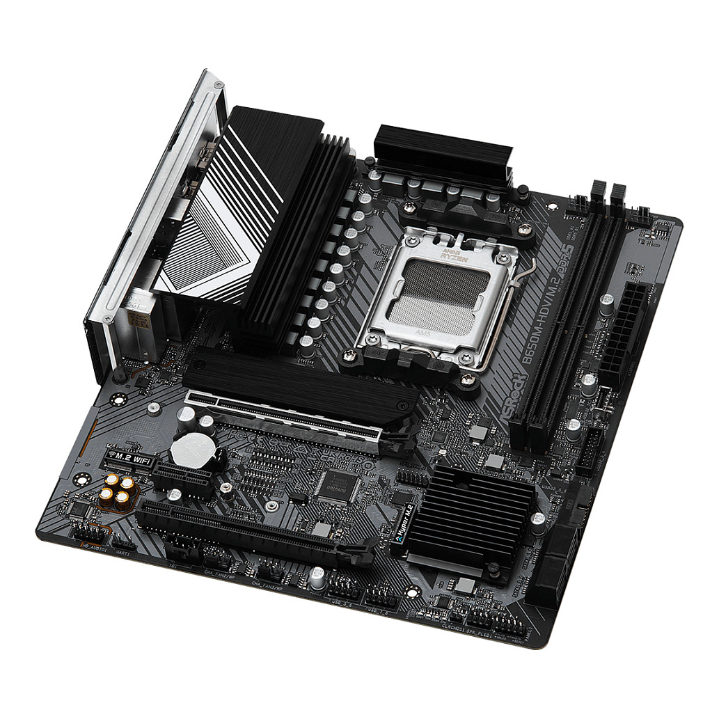 Pllakë Amë AMD AM5 ASROCK B650M-HDV/M.2 / DDR5 / HDMI+DP - 4
