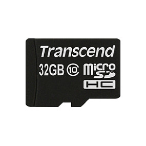 Kartë Memorie SD CARD 32GB Transcend Premium MicroSDHC 10MB/s +Adapter - 1