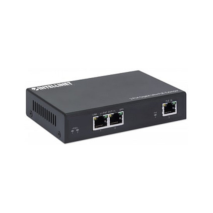Intellinet Gigabit Ultra PoE Extender 60W 2-Port 100m PoE Repeater 802.3bt - 2