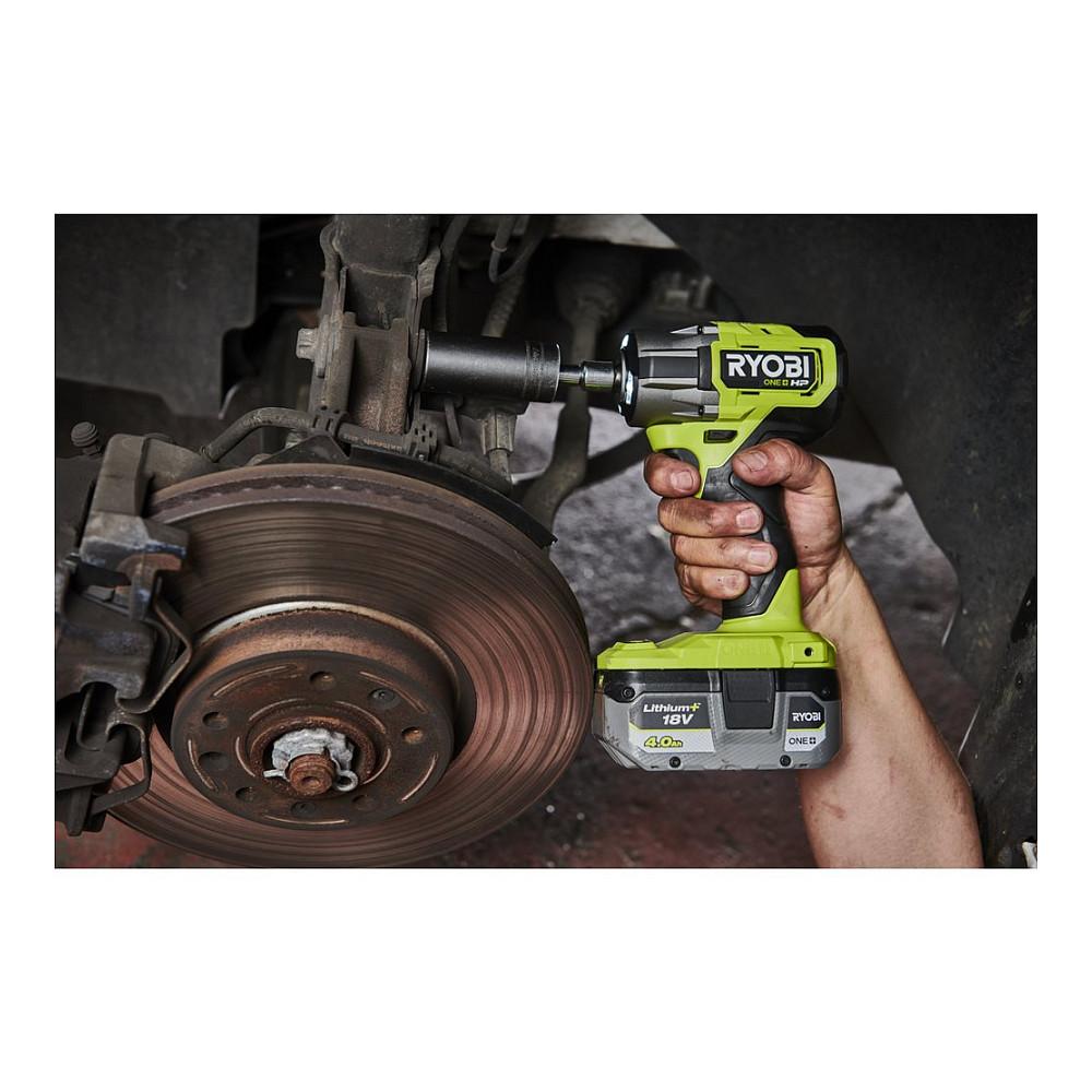 Bateri Ryobi RB1840X, 18V, 4.0Ah, Lithium+ - Gjelbër/Hiri - 6