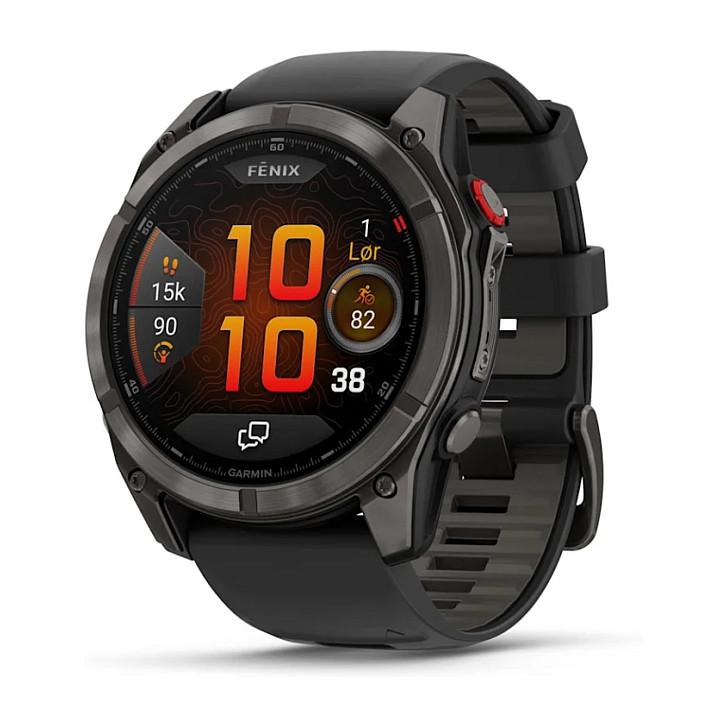 Orë e Mençur Garmin fēnix 8 Pro, 51mm, AMOLED, Sapphire, Titanium, GPS, LTE - Zezë/Hiri - 1