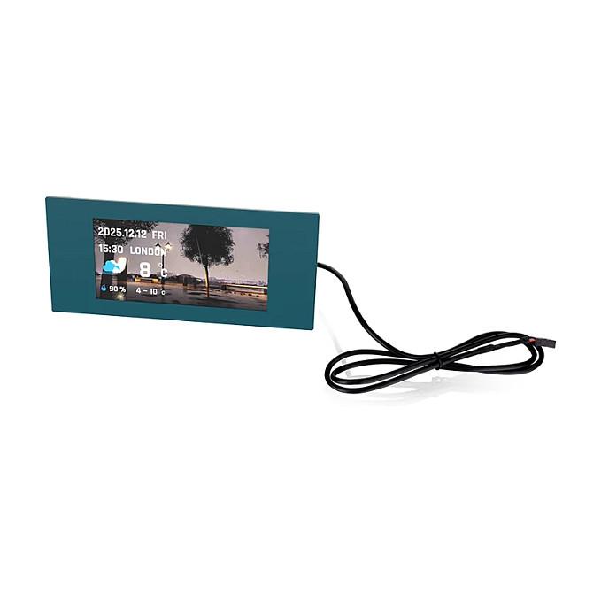 Panel LCD për Kasë Thermaltake View 600 TG, 6", TFT-LCD, 1480×720px, USB 9-pin - Gjelgër Blu - 3