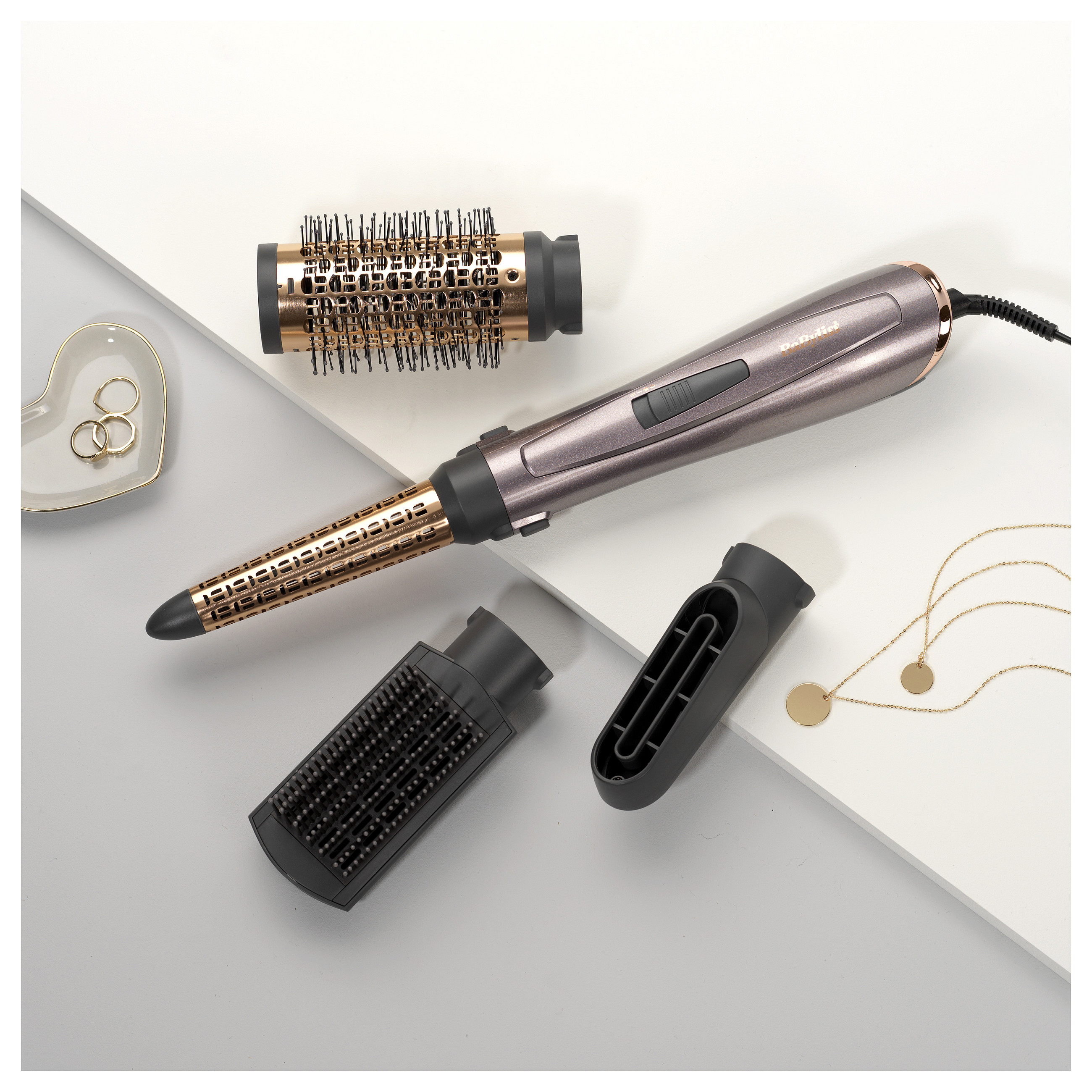 Stilues për Floke BaByliss AS136E Air Style 1000 Hot Air Brush with Ionic Technology - 13