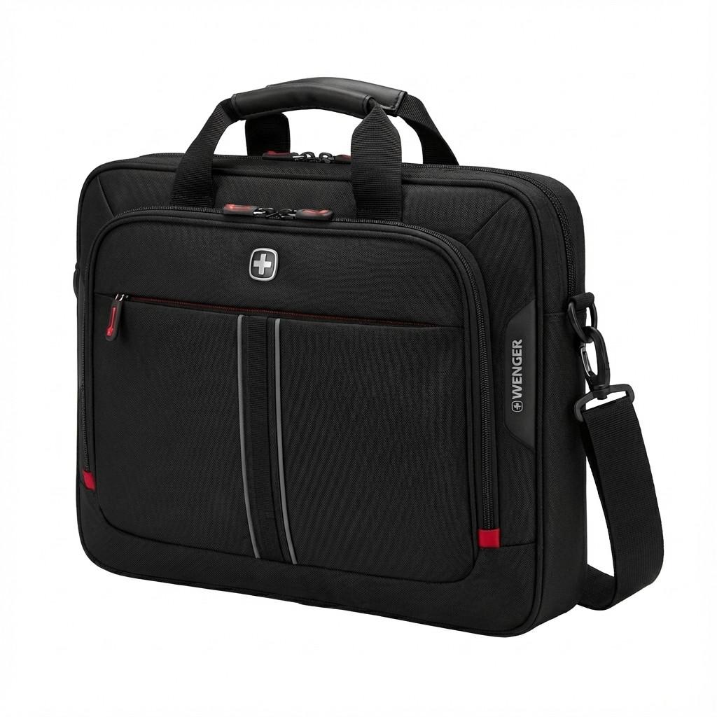 Çantë për Laptop Wenger BQ 611907, 16", Ndarje e mbushur, Organizues për Aksesorë, Rrip për Trolley, 15 L, 0.72 kg - Zezë