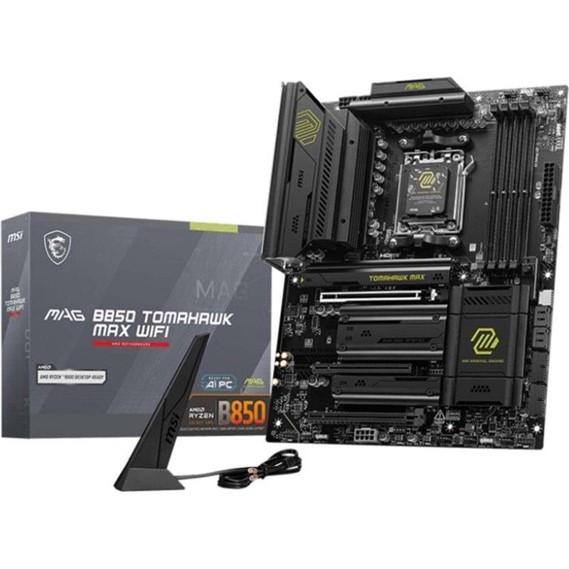 Pllakë Amë MSI MAG B850 TOMAHAWK MAX WIFI / AMD B850 / AM5 / ATX / DDR5 / PCIe 5.0 / Wi-Fi 7 - 4