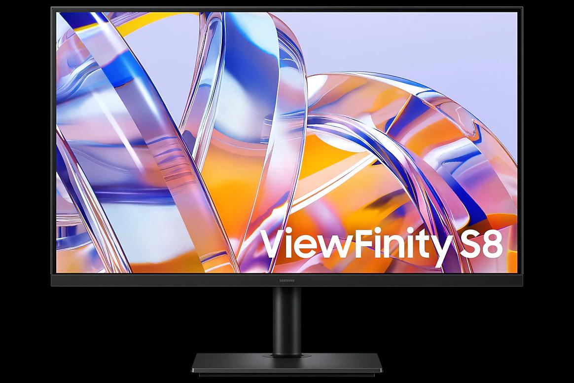 Monitor Samsung ViewFinity S8 S32H804UAU, 32", 4K UHD VA, 60Hz, 5ms, HDMI, DisplayPort, USB-C, LAN - Zezë