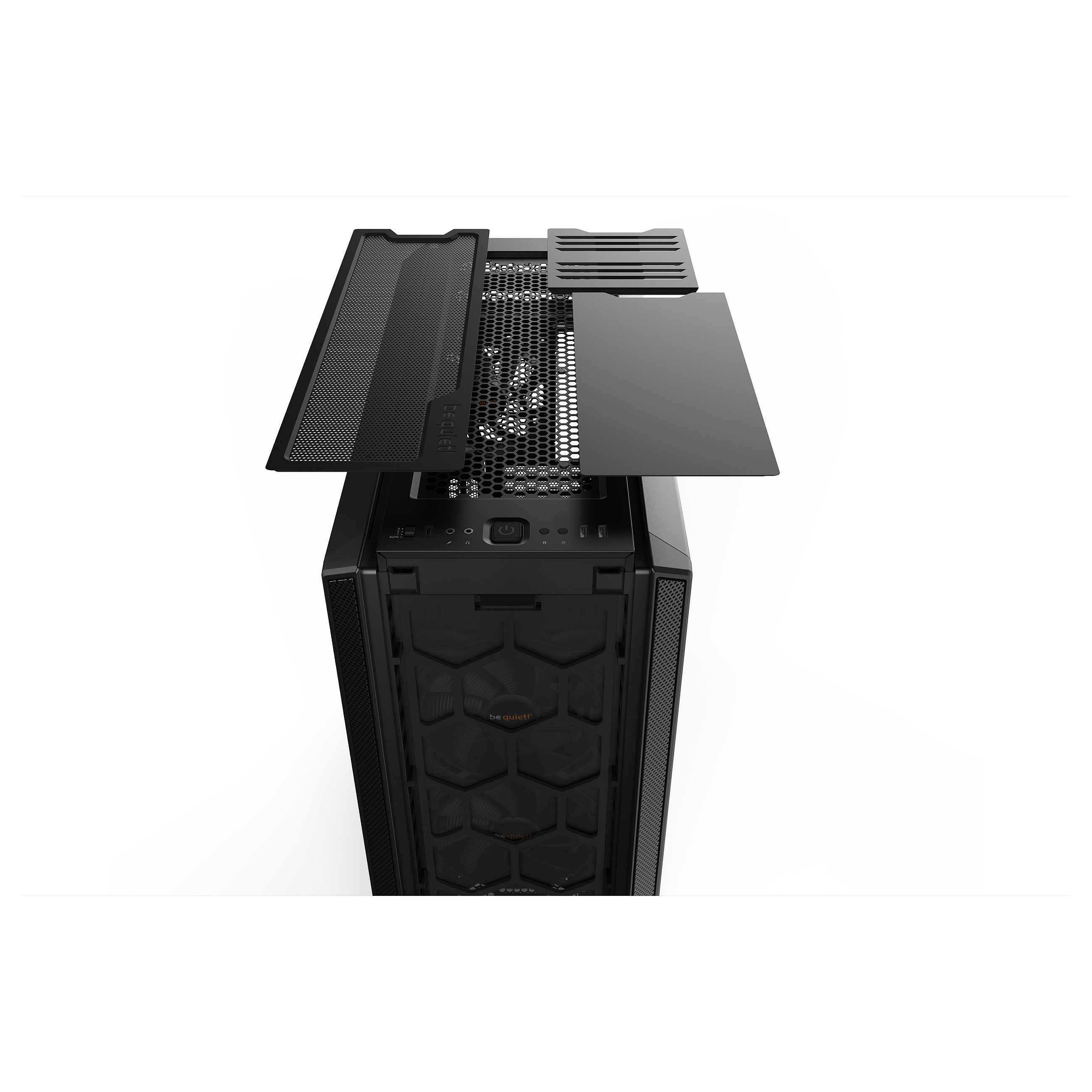 Kasë PC be quiet! Silent Base 802 / Midi Tower / E-ATX + ATX / 2x 140mm + 1x 140mm Fan / Airflow + Silent - Zezë - 4