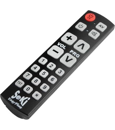 Telekomandë Universale SeKi Easy Plus, IR, Tastierë Numerike, TXT, Funksion Mësimi - Zezë - 1