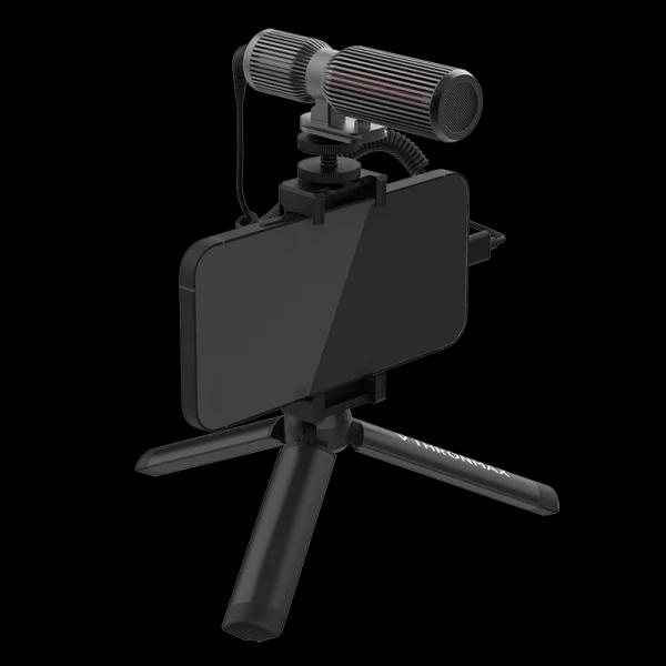 Mikrofon Thronmax C1 StreamMic Kit / Kondensator 6mm / Superkardioid / 3.5mm / Tripod / Mbajtëse Telefoni - Zezë - 3