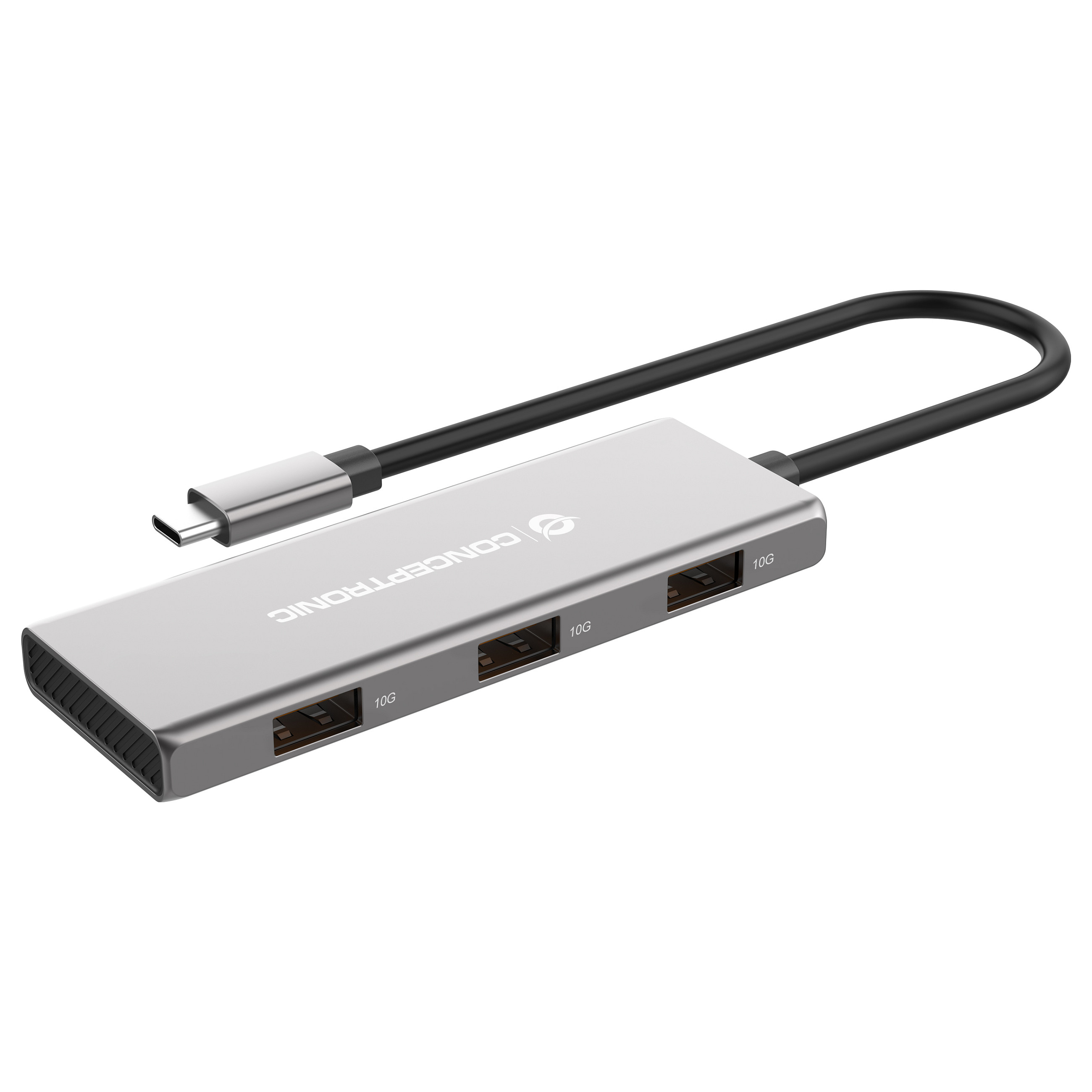 Hub Udhëtimi CONCEPTRONIC 7-në-1 USB-C në 3xUSB-C/3xUSB-A - Hiri - 4